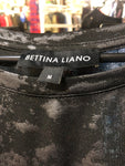 Bettina Liano Womens Metallic Top Size M