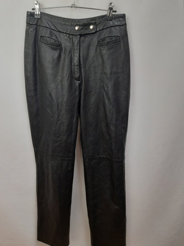 Events Womens Straight Leather Pants Size 10