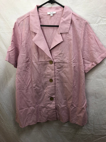 W.Lane Womens Linen Shirt Size 16