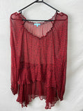 Blue Illusion Womens Top Size L
