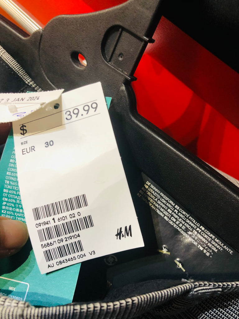 H&m pants size outlet mens