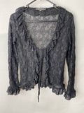 Knockout Womens Overlay Top Size S