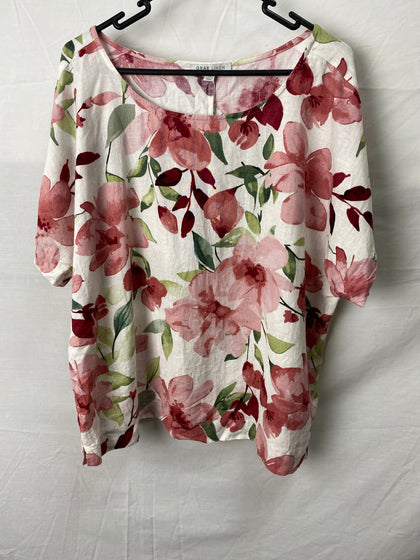 Grae Linen Womens Top Size 14