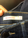 Levi's Premium Womens Super Skinny Denim Pants Size 28