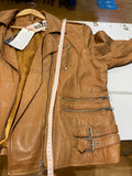 Waxed Mens Leather Jacket No Size