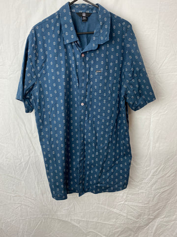 Volcom Mens Cotton Shirt Size Aus XL