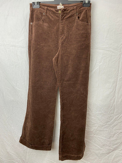 Ghanda Womens Cord Flare Pants Size 12 BNWT