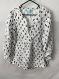 Blue Illusion Womens Top Size M