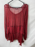 Blue Illusion Womens Top Size L