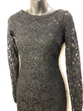Ice fashion Womens Contrast Lace Pannel Dress Size L BNWT