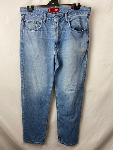 Image for Levis Womens Regular Straight 504 Pants Size W 36 L 32