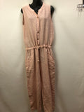 Love From Italy Womens 100% Linen Jumpsuit Size 0/S BNWT
