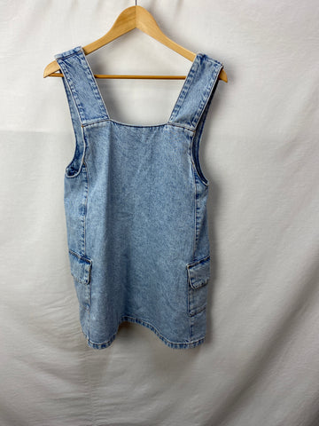Image for Miss S Denim Petites Womens Pinafore Dress Size UK 4
