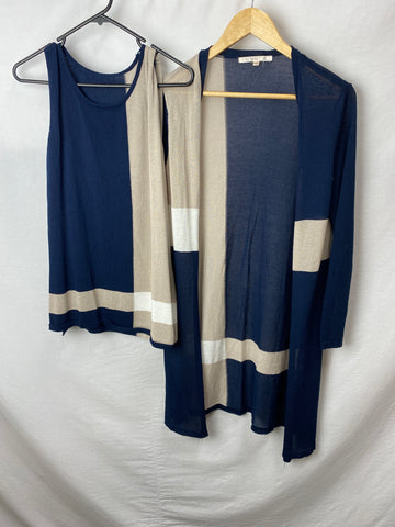 Image for Noni B Womens Top and Overlay Wrap Size L