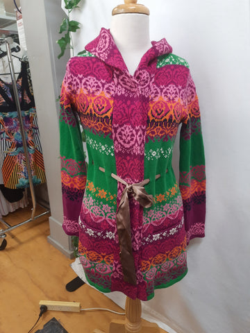 Odd Molly Womens Knitted Multi coloured Cardigan/Dress Size 1