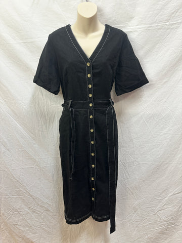 Princess Highway Womens Linen&Cotton Blend Dress Size 14