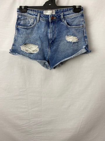 Image for Zara TRF Denim Womens Shorts Size USA 6 Eur 38