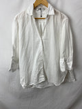 Image for Zara Womens Linen Top Size USA S