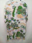 Collette By Collette Diningan Womens Palm Print Dress Size S