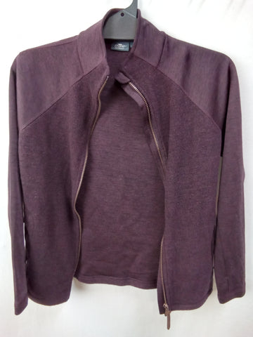 Crane Womens Full Zip Fleece Jacket 69% Merino Wool Jacket Size S