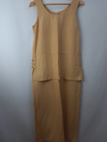 JULIE.C. Womens Linen Dress Size 10