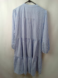 Portmans Womens Blue Stripe Dress Size 14 BNWT.