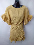 SLIDE SHOW Womens Linen Blend Dress Size 10