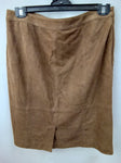 Trenery Womens Leather Skirt Size 12