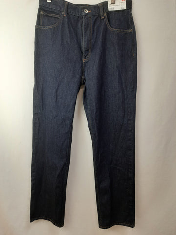 Uniqlo Womens Straight High Rise Jeans Pants Size 29 X 32 Inch BNWT