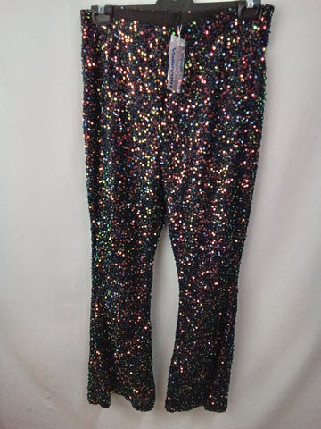 Valley Girl Womens Sequins Pants Size XL BNWT