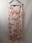 Yarra Trail Womens Cotton Dress Fully Lined Size 16
